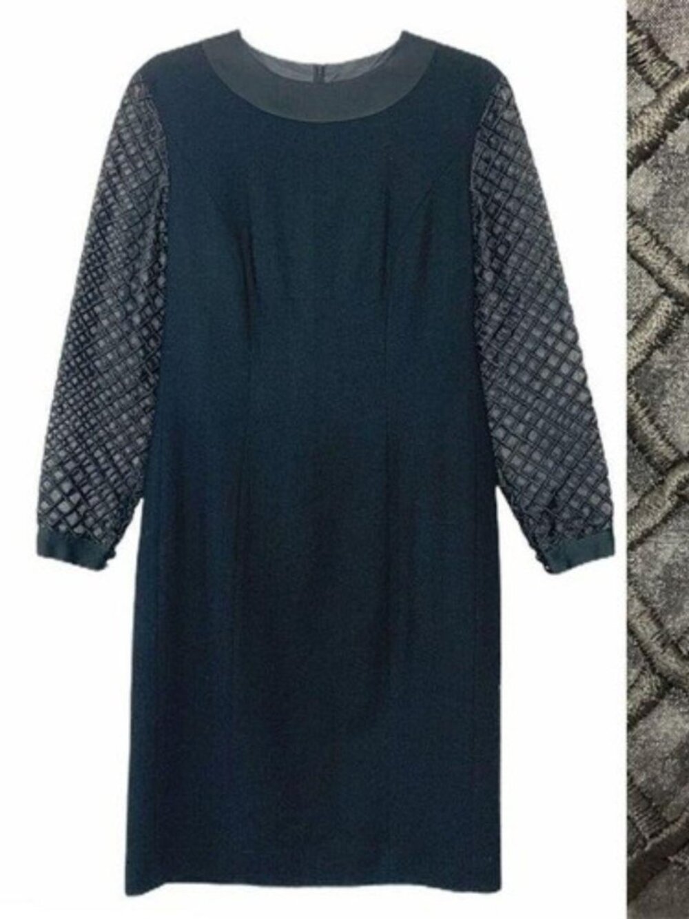 VTG 80's vampy wool sheath dress